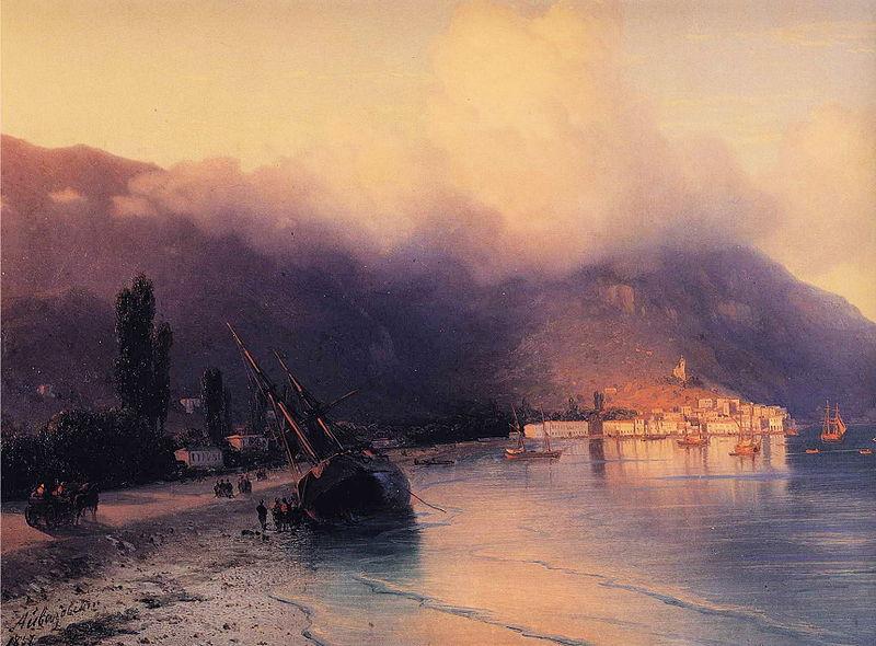 Ivan Aivazovsky View of Yalta Sweden oil painting art
